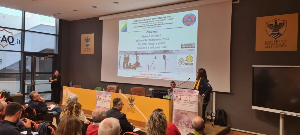 Il rischio valanghe dal punto di vista della protezione civile a OltreMet 2023