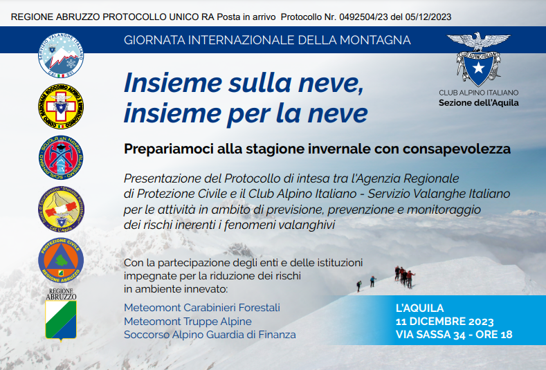 11/12/2023 ore 18: insieme sulla neve, insieme per la neve