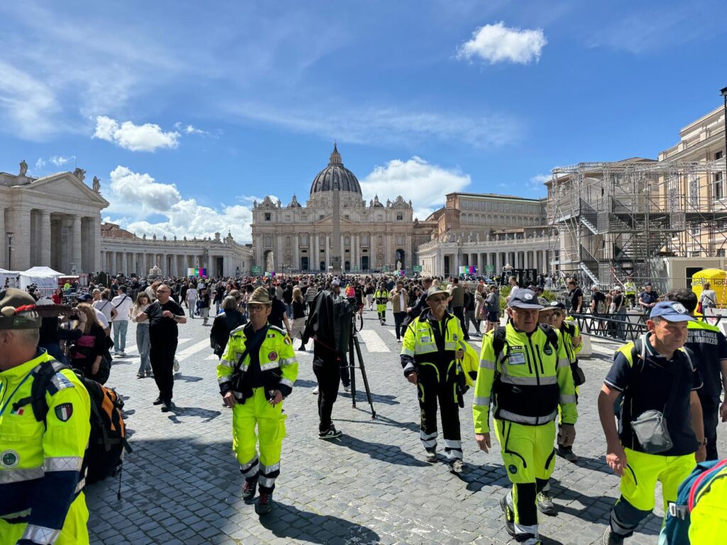 Anche la Protezione Civile abruzzese a supporto dell’organizzazione dei funerali di Papa Francesco