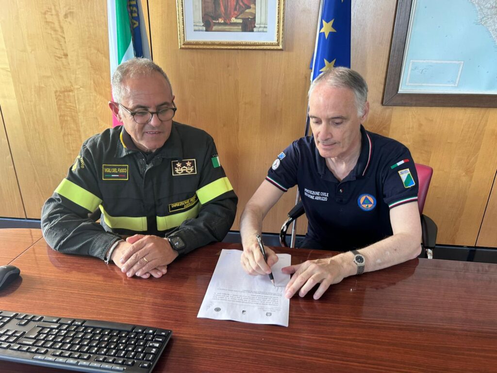 Protezione Civile: incontro operativo tra il nuovo Direttore dell’Agenzia Regionale Maurizio Scelli e il Direttore Regionale dei Vigili del Fuoco dell’Abruzzo Gennaro Tornatore